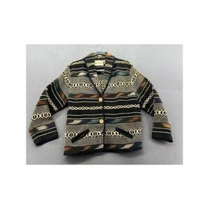 Two Twenty Anthropologie Jacket Womens M Aztec Southwestern Tapestry Coat Woven